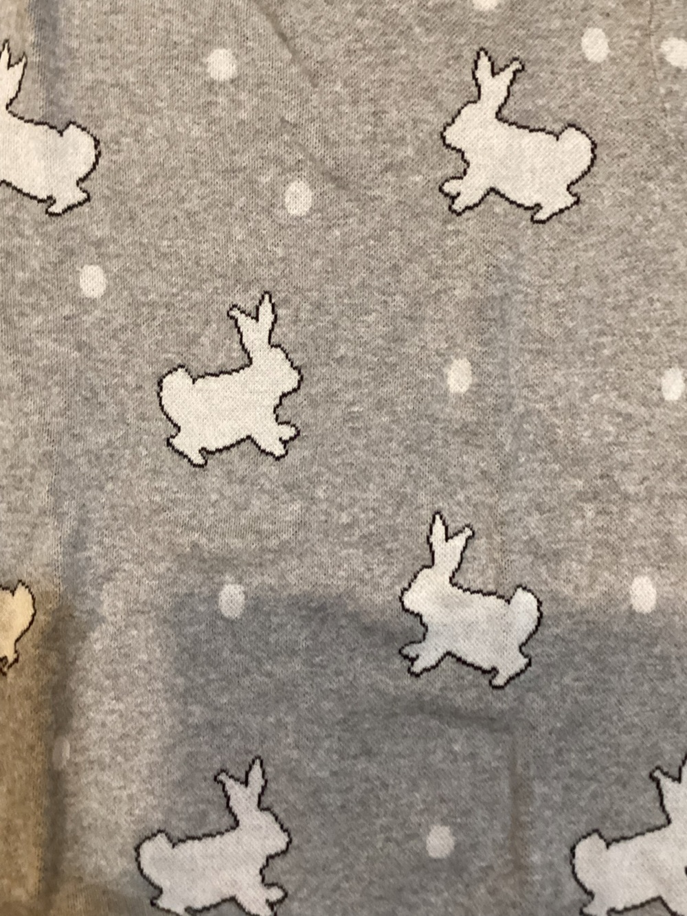 Women’s Grey Rabbit Sweater - Picture 2 of 5